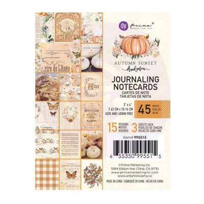 Prima Marketing - Journaling Cards - Autumn Sunset 3 x 4